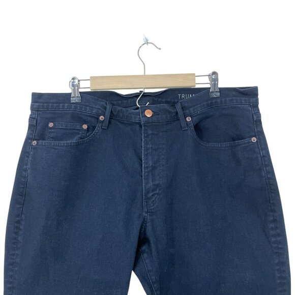 Trumaker Men's Jeans 38" x 28" Stretch Navy Slim Straight - Picture 5 of 7